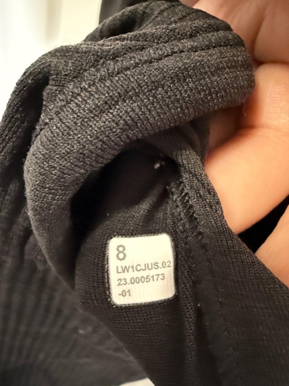 Lululemon Black Ribbed Racerback Tank Top - Picture 3 of 3